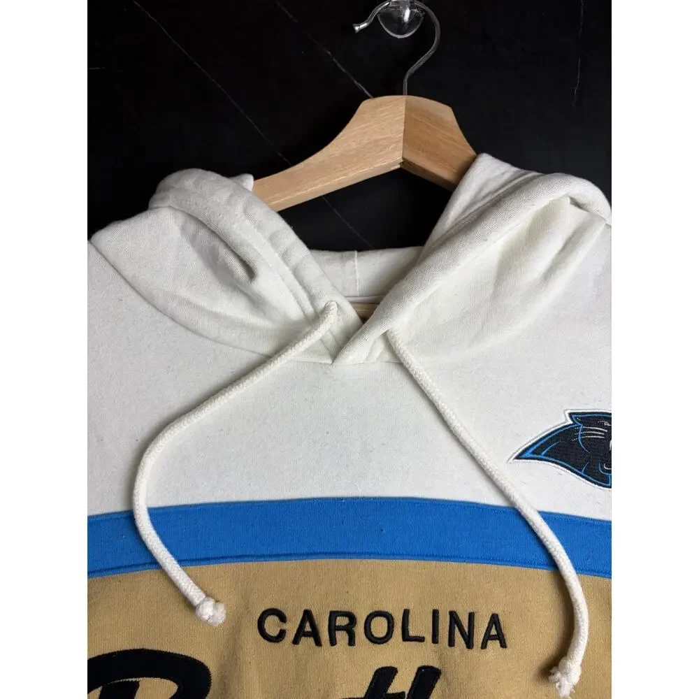 Mitchell & Ness Carolina Panthers Hoodie Men’s 2XL Throwbacks Colorblock NFL